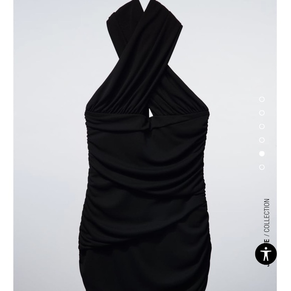 ZARA BEST SELLER!! Zara Mini Draped Dress - No Longer In Stock!! - Picture 4 of 8